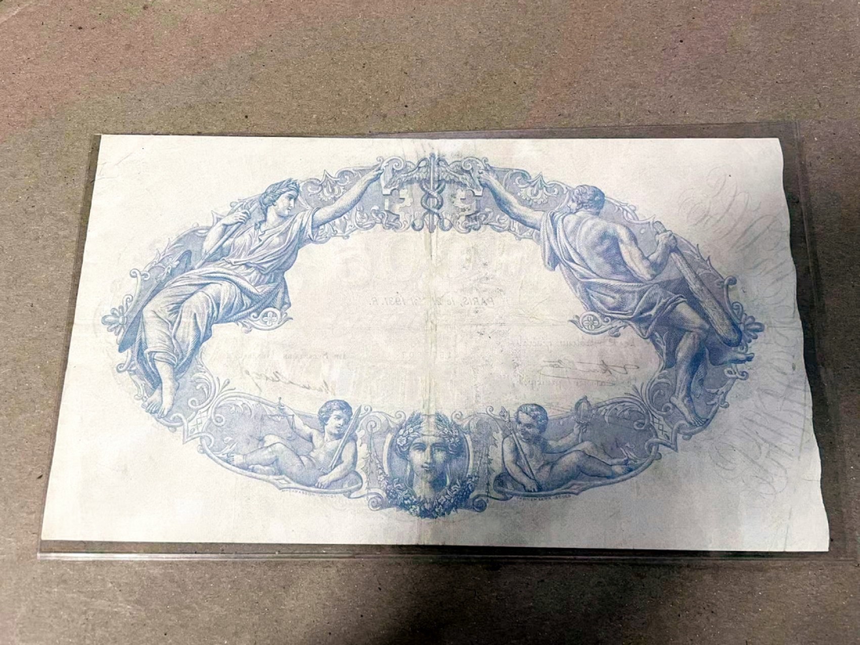 【Blue Auction】✨世界纸币精拍第206期【精】 【超级大票幅 仅6个记录 无全新存世】法国 早期 1931年500法郎 p66I 非常漂亮的大票 品相如图