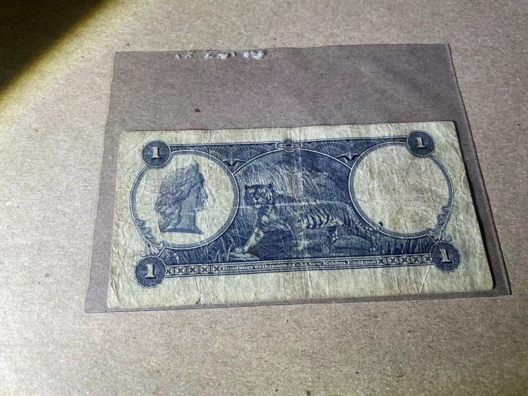 【Blue Auction】✨世界纸币精拍第206期【精】  海峡殖民地 叻屿呷国库银票1935年1元  正面乔治五世头像 背面马来虎 流通品相