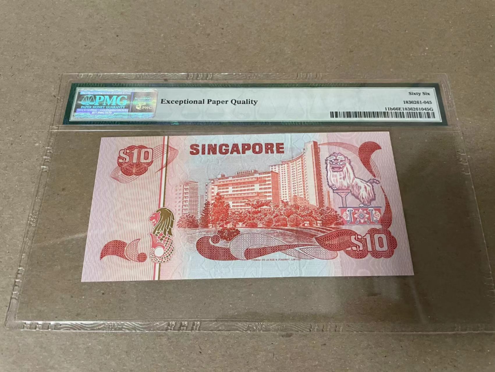 【Blue Auction】✨世界纸币精拍第206期【精】 新加坡 1976年10元 PMG66EPQ 