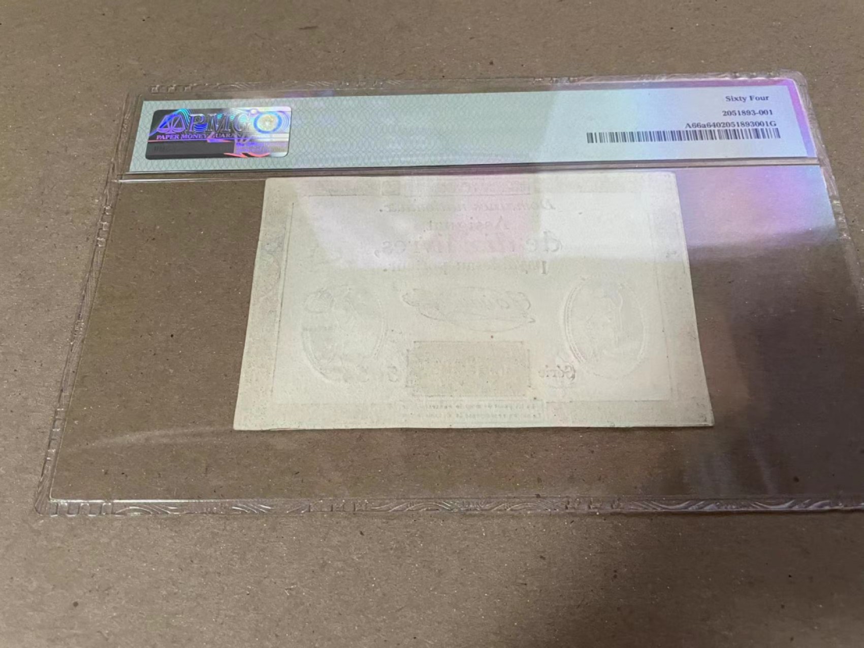 【Blue Auction】✨世界纸币精拍第206期【精】 法国 早期 1792年10里弗 PMG64