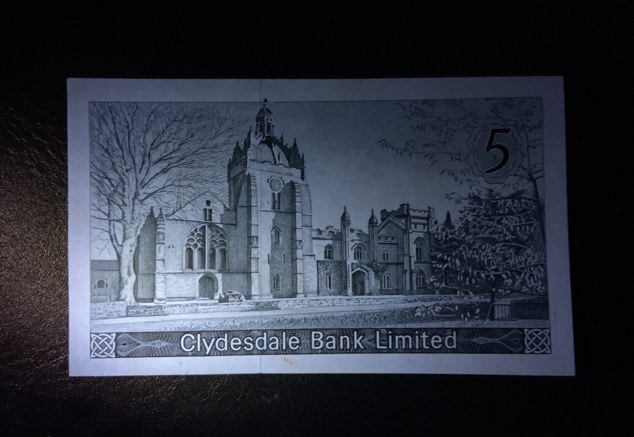 收藏联盟Quantum Auction 第179期拍卖 苏格兰1963年5镑 品相AU 细节如图