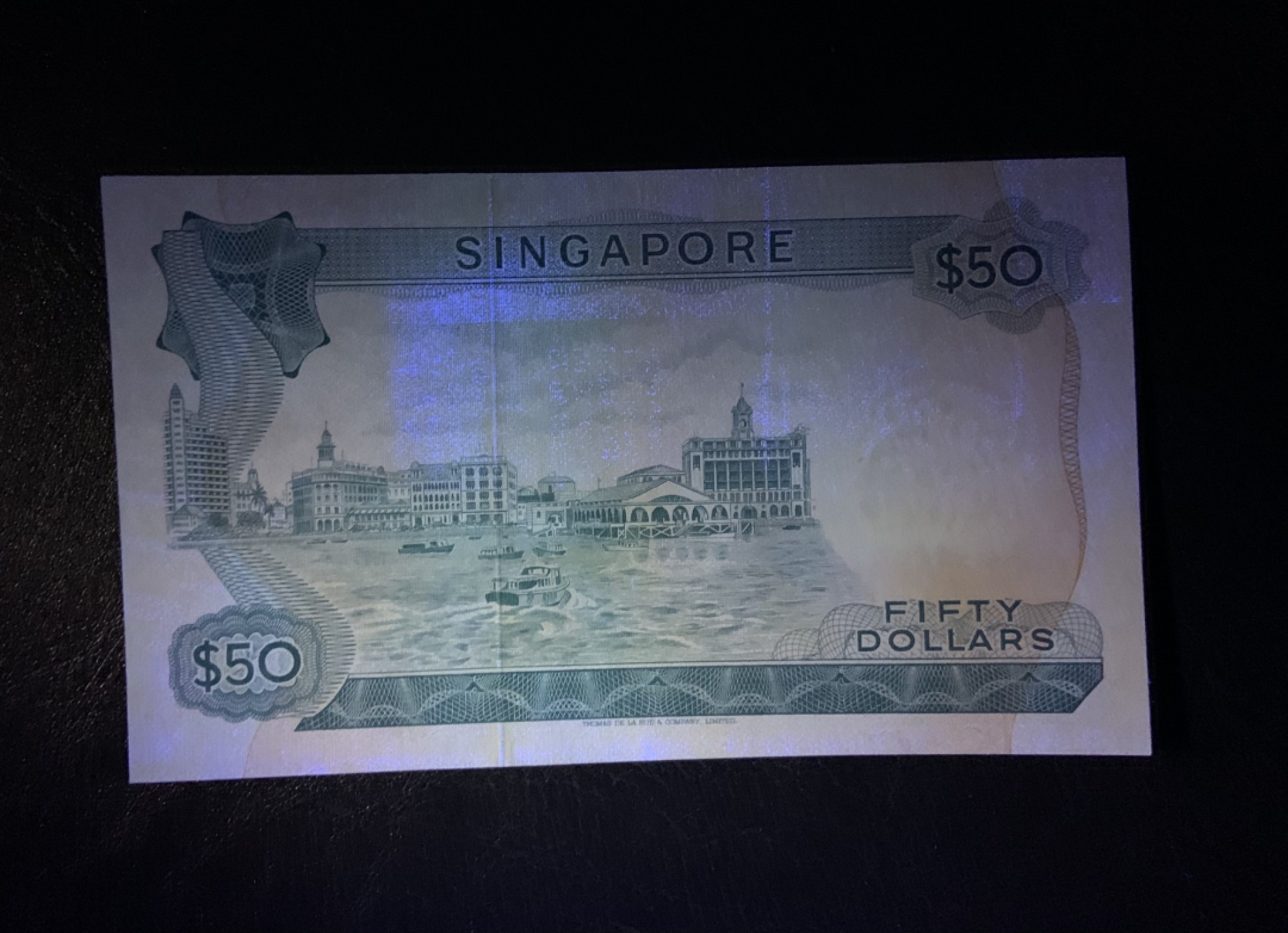 收藏联盟Quantum Auction 第179期拍卖 新加坡1970年50元 AU品相 细节如图 稀少吴庆瑞签名版