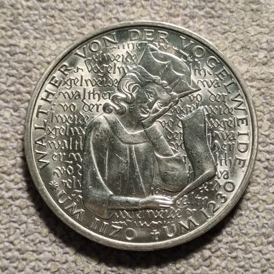 0起1加-纯粹捡漏拍-101场包邮 - 德国1980年5马克5马克诗人w·冯·德·沃格尔韦德逝世750周年纪念币