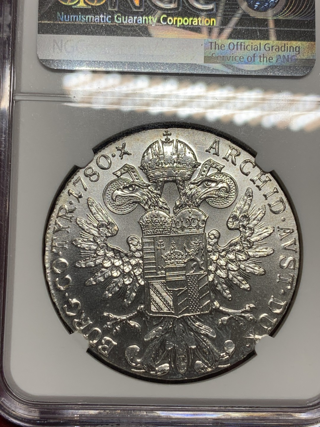 《竞宝斋》第77场-本周日，周一，周四3场拍卖（全场不限金额包邮） NGC MS66 奥匈帝国大奶妈  NGC能上66不容易，几乎无瑕疵