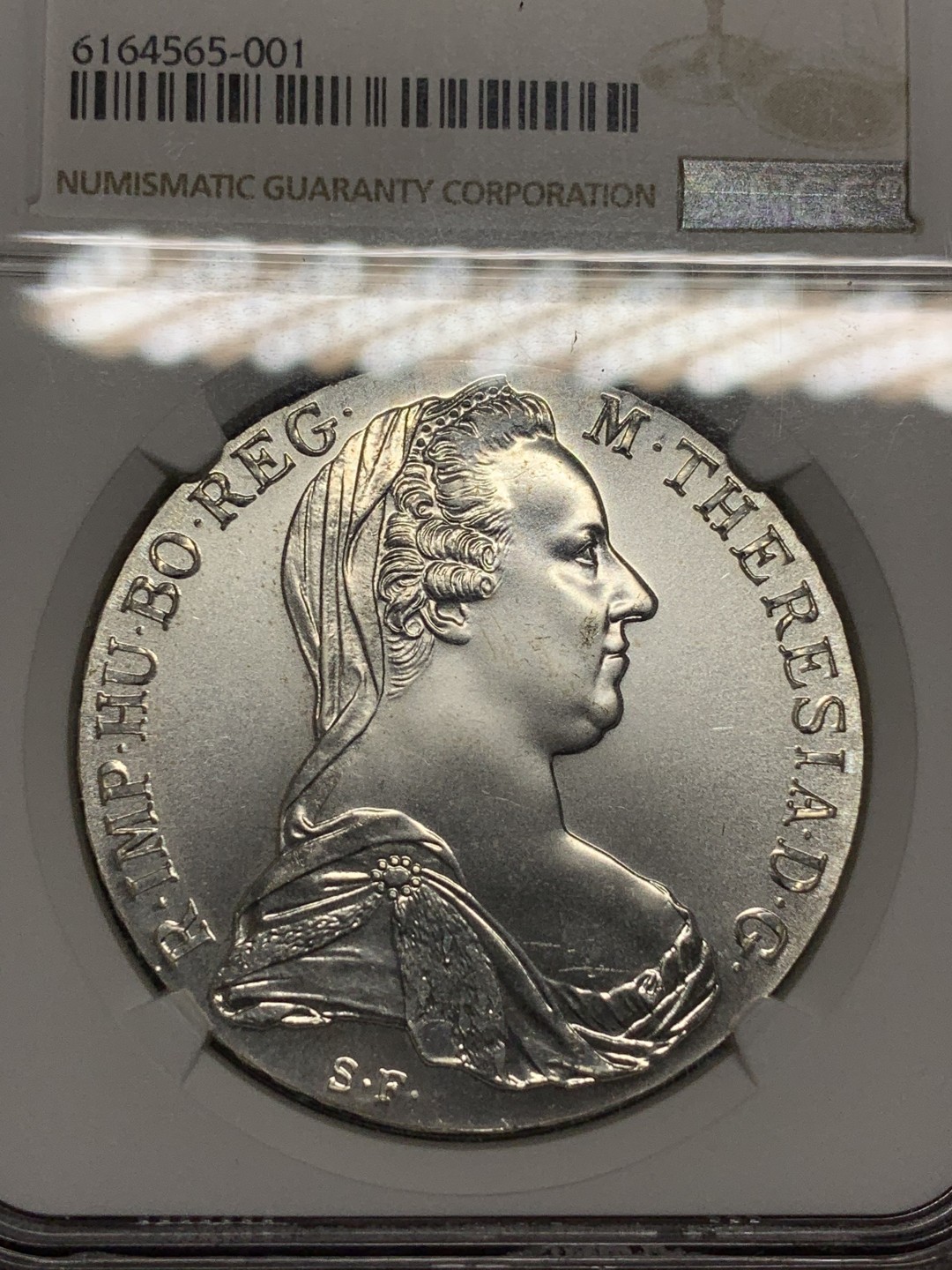 《竞宝斋》第77场-本周日，周一，周四3场拍卖（全场不限金额包邮） NGC MS66 奥匈帝国大奶妈  NGC能上66不容易，几乎无瑕疵