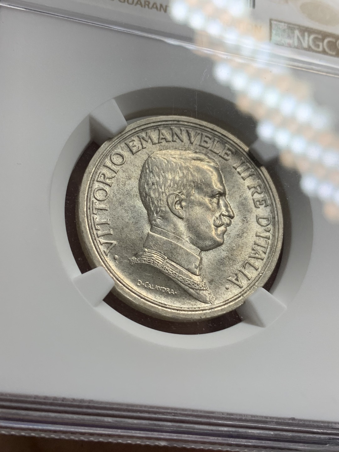 《竞宝斋》第77场-本周日，周一，周四3场拍卖（全场不限金额包邮） NGC MS61 意大利 1914年 马车 2里拉银币 马匹清晰无磨损 状态很不错