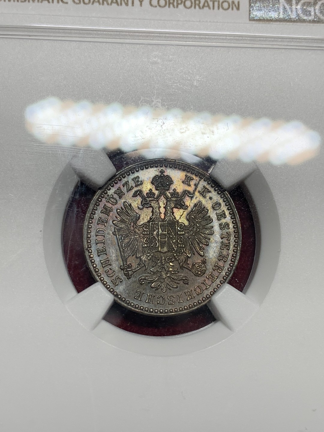 《竞宝斋》第77场-本周日，周一，周四3场拍卖（全场不限金额包邮） NGC MS63BN 奥地利1879年1克鲁泽铜币