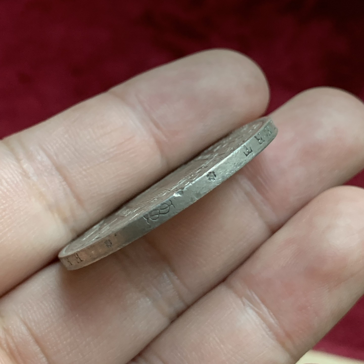 《竞宝斋》第77场-本周日，周一，周四3场拍卖（全场不限金额包邮） 意大利 1879年 翁贝托 5里拉大银币 淡彩美品 有底光 背面细节很好