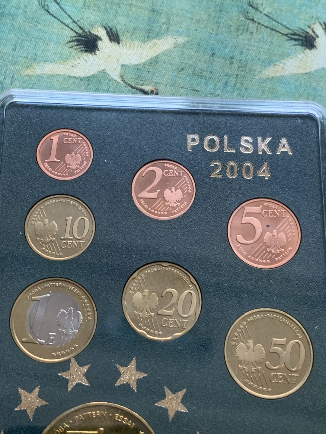 《竞宝斋》第77场-本周日，周一，周四3场拍卖（全场不限金额包邮） 卡装 波兰2004年 九枚套1分到5欧元 ESSAI厂试铸欧元套币