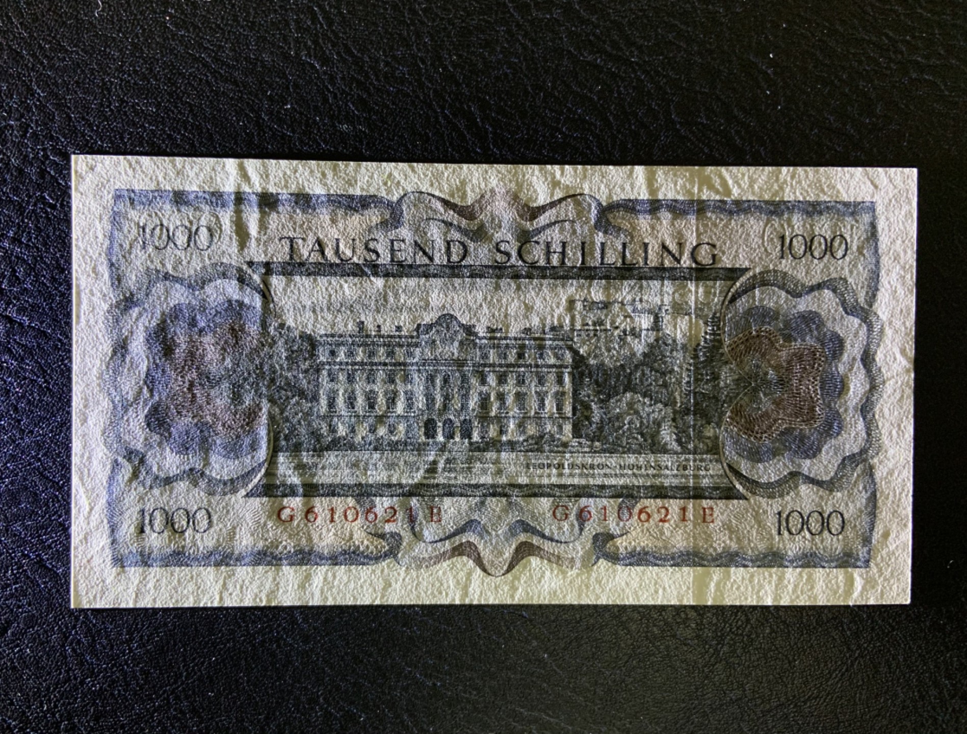 收藏联盟Quantum Auction 第179期拍卖 奥地利1966年1000先令 苏特纳 品相全新UNC- 票面有点钞痕