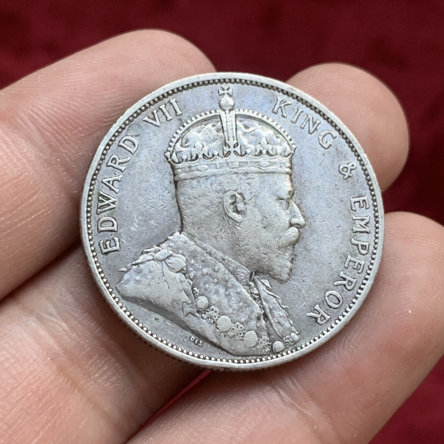 《竞宝斋》第77场-本周日，周一，周四3场拍卖（全场不限金额包邮） 香港半圆 1902年 50分 细节好 XF-AU的品