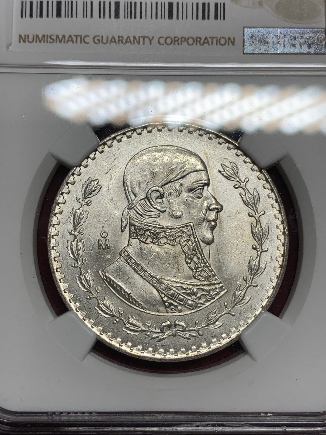 《竞宝斋》第77场-本周日，周一，周四3场拍卖（全场不限金额包邮） NGC MS63 墨西哥1964年1比索银币