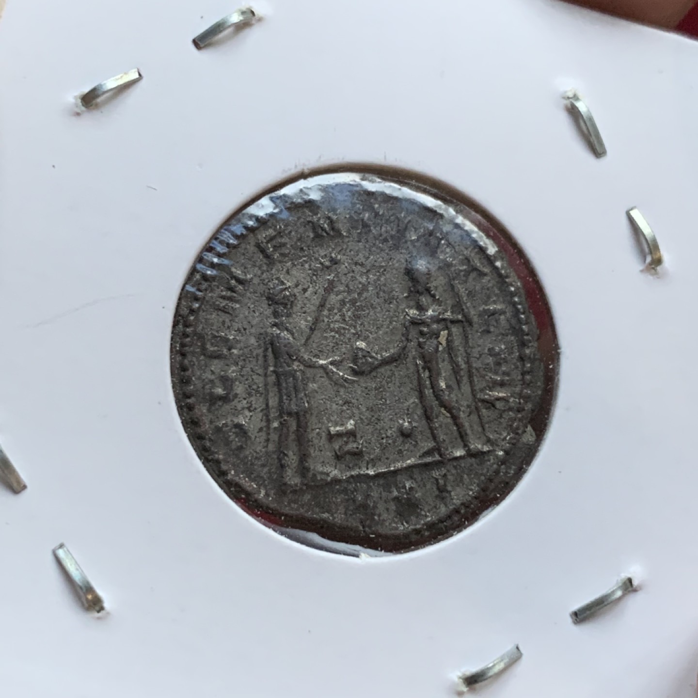 《竞宝斋》第77场-本周日，周一，周四3场拍卖（全场不限金额包邮） 公元276-282年古罗马普罗布斯洗银币（还有部分银层残留）