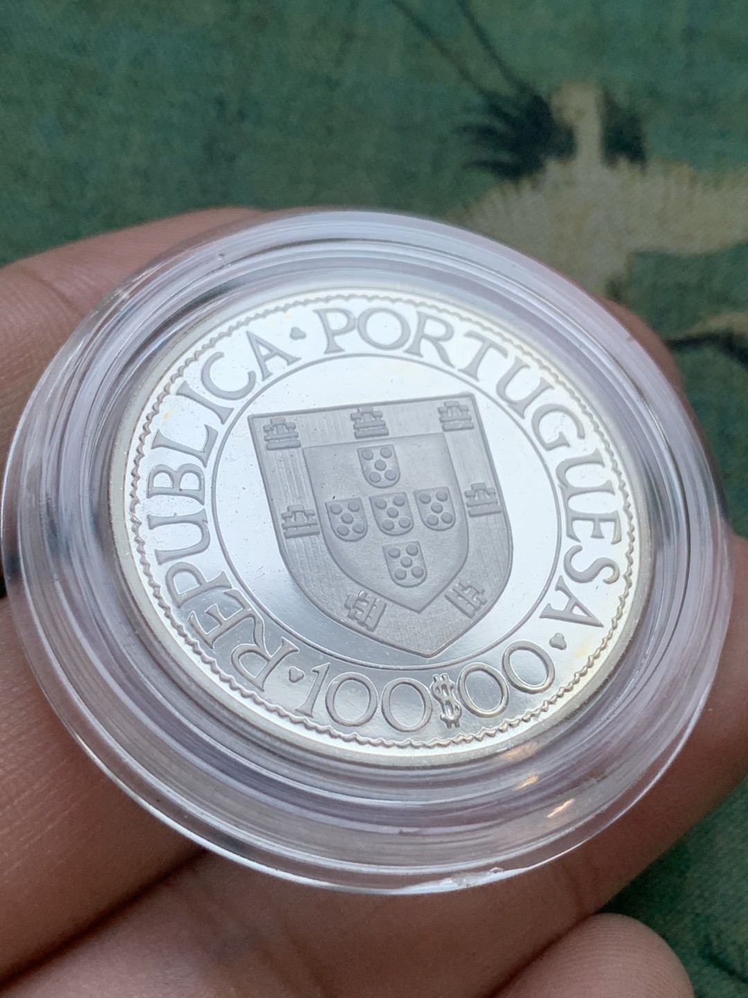 《竞宝斋》第77场-本周日，周一，周四3场拍卖（全场不限金额包邮） 原盒证书葡萄牙1988年帆船系列100埃斯库多 精制大银币 一流状态