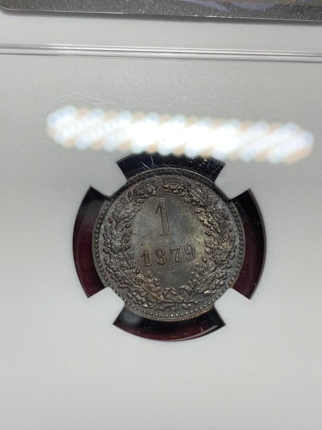 《竞宝斋》第77场-本周日，周一，周四3场拍卖（全场不限金额包邮） NGC MS63BN 奥地利1879年1克鲁泽铜币