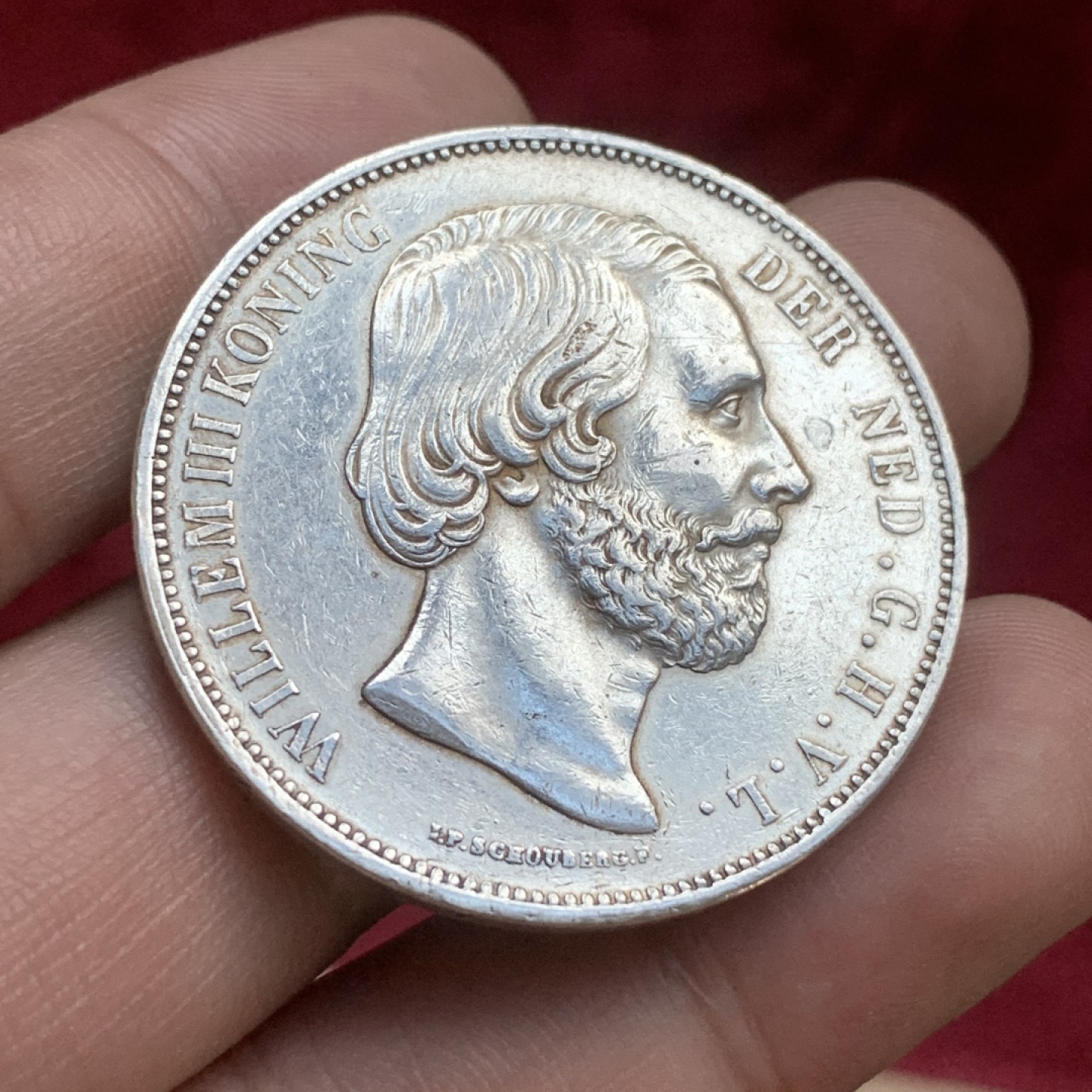 《竞宝斋》第77场-本周日，周一，周四3场拍卖（全场不限金额包邮） 荷兰 1873年 威廉三世 2.5盾 银币 945高银 好味道