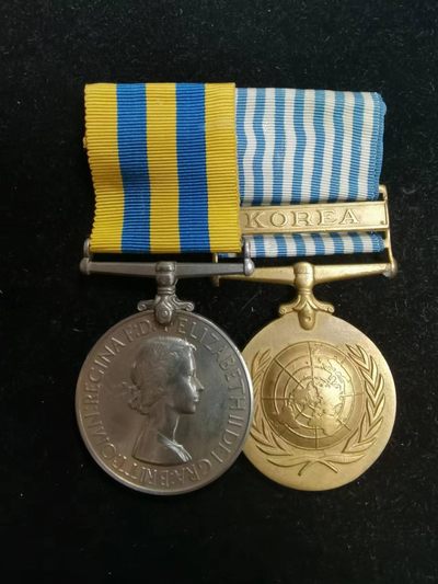 盛世勋华——号角文化勋章专场拍卖第36期 - 英国朝鲜战争奖章联排 包括英国朝鲜战争奖章和联合国朝鲜战争奖章 带边铭
