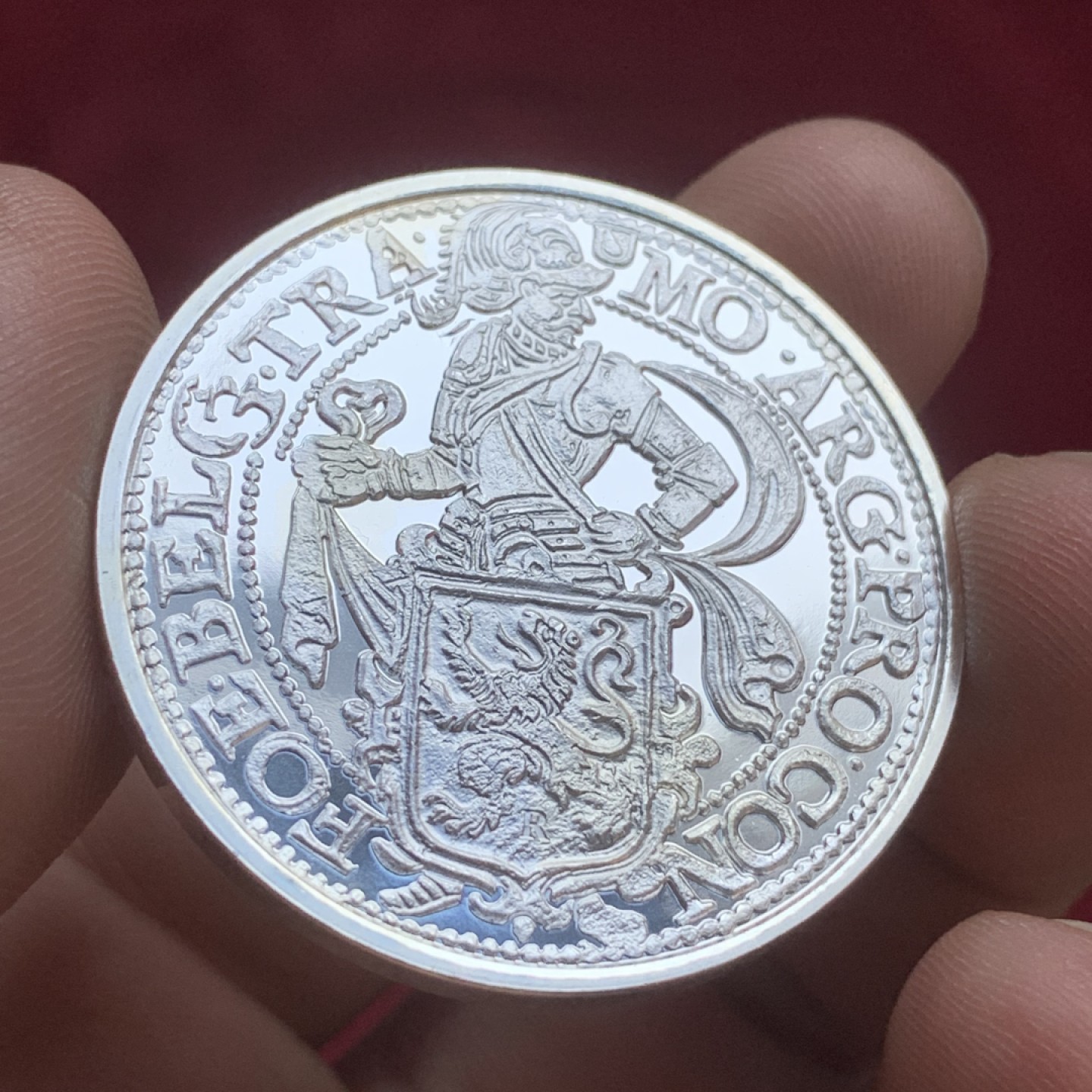 《竞宝斋》第77场-本周日，周一，周四3场拍卖（全场不限金额包邮） 2017年荷兰武士复刻1盎司银币 含银量99.9% 31.1克