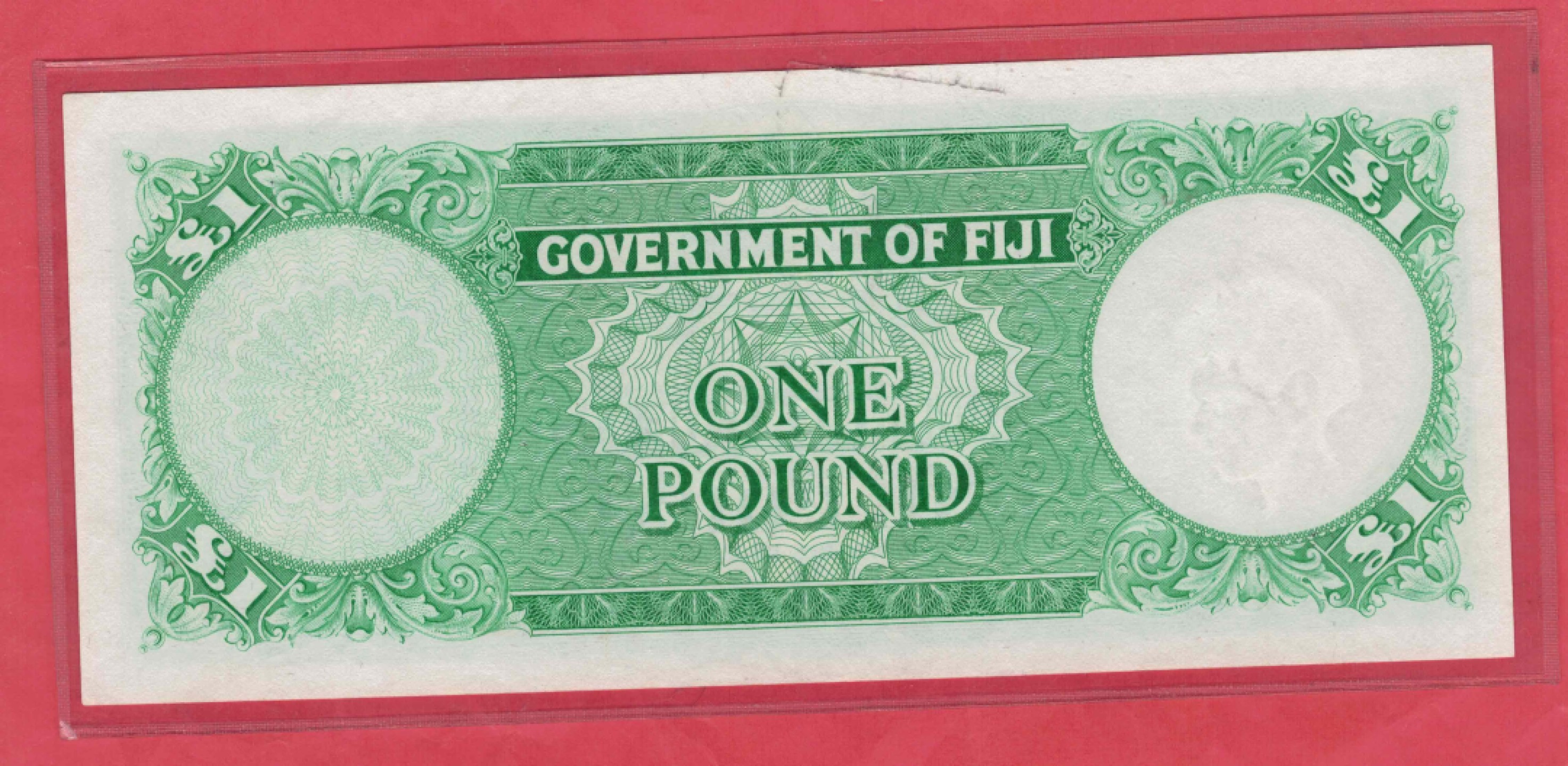 英属斐济1967年1镑 克劳斯目录P-53i 无47 实物图 UNC  
