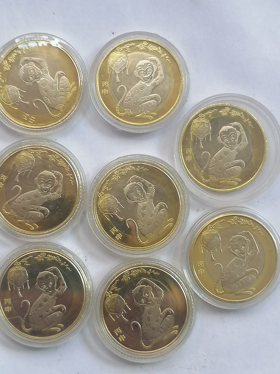 叶子古钱币专场5期 丙甲生肖纪念币8枚共80元