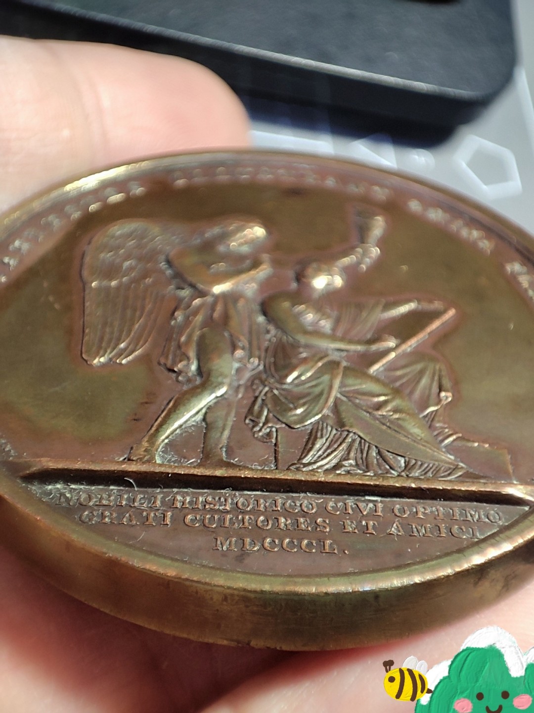 gush小明220727 瑞典历史学家埃里克.古斯塔夫.盖耶1850铜章 很厚实，品相如图