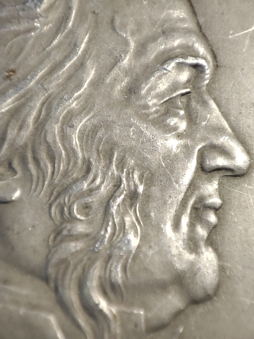 gush小明220727 大尺寸人物艺术麦朵尔 法国1913年锡合金