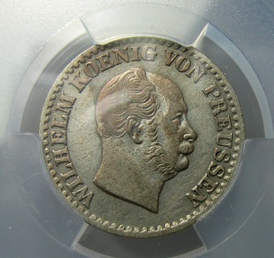 德国普鲁士银币,威廉一世1870B,1格罗申,18.2mm,2.1g,中乾评级AU50-R0118ix - 德国普鲁士银币,威廉一世1870B,1格罗申,18.2mm,2.1g,中乾评级AU50-R0118ix