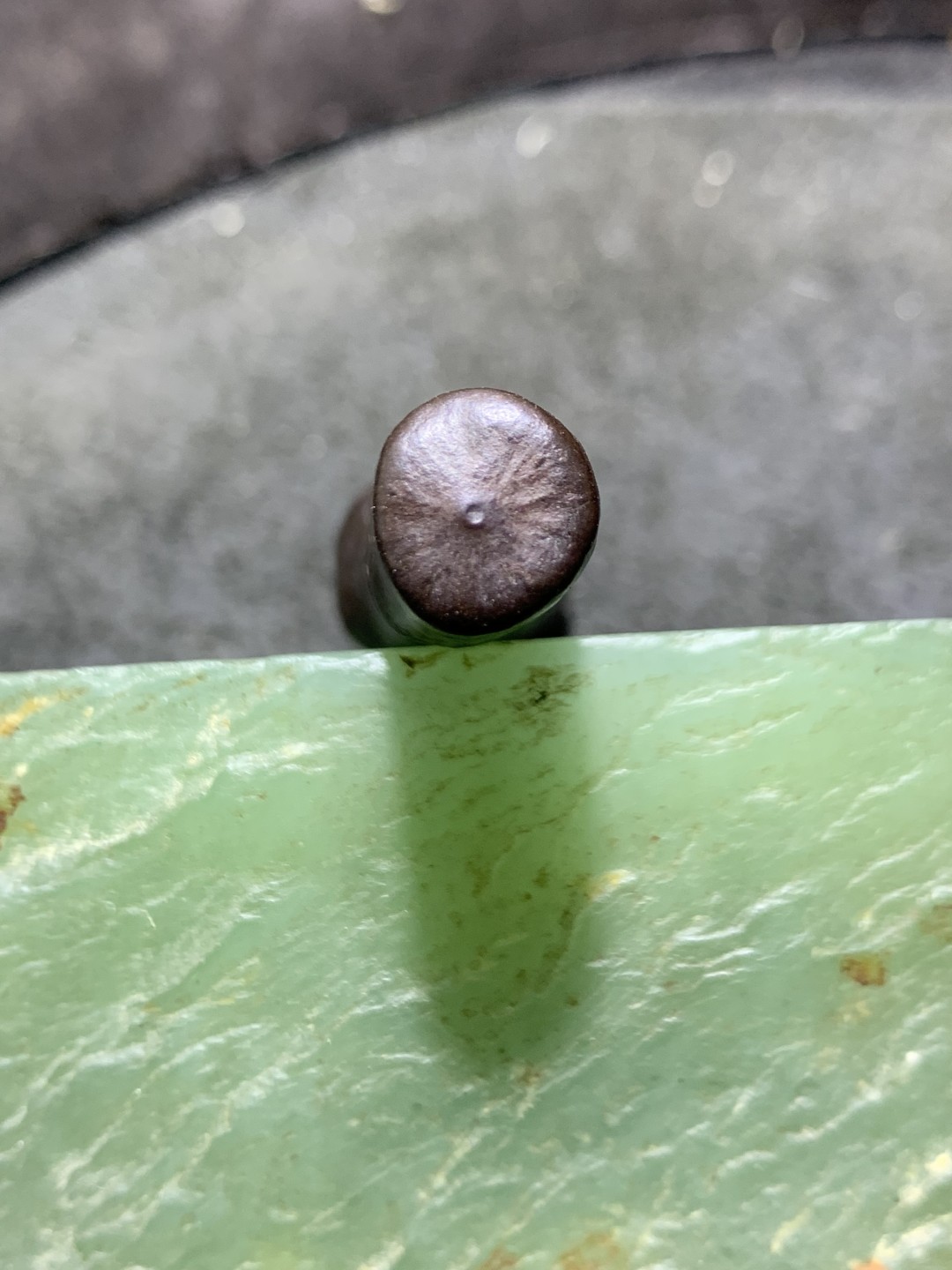 精美罕见戈壁管状黑金刚原石一块， 精美罕见戈壁管状黑金刚原石一块，