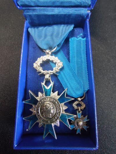 戎马世界章牌大赏（第7期） - 法国国家功勋勋章骑士（带mini原盒）