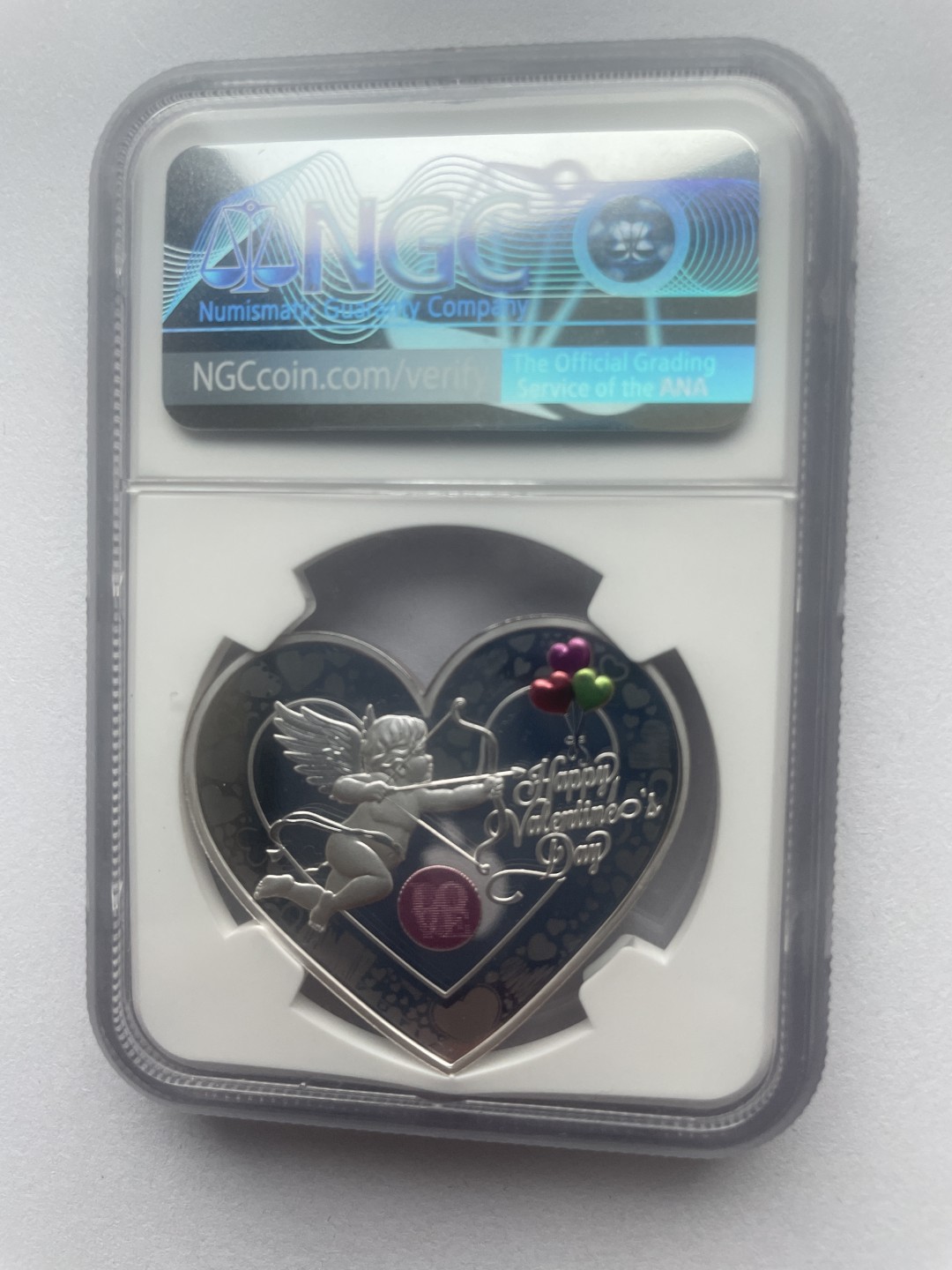 市场低迷，激活人气，喜欢的看看 情人节快乐25克银章NGC20