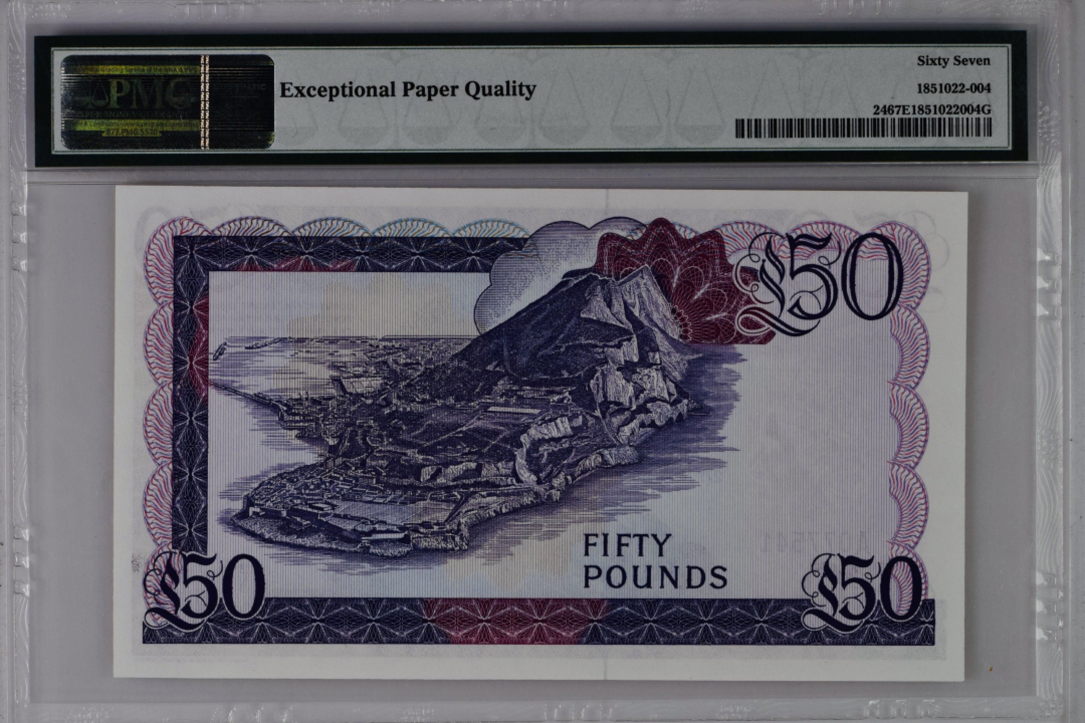 收藏联盟Quantum Auction 第180期拍卖 今晚七点开拍 直布罗陀1986年50镑的PMG67 A0冠 女王