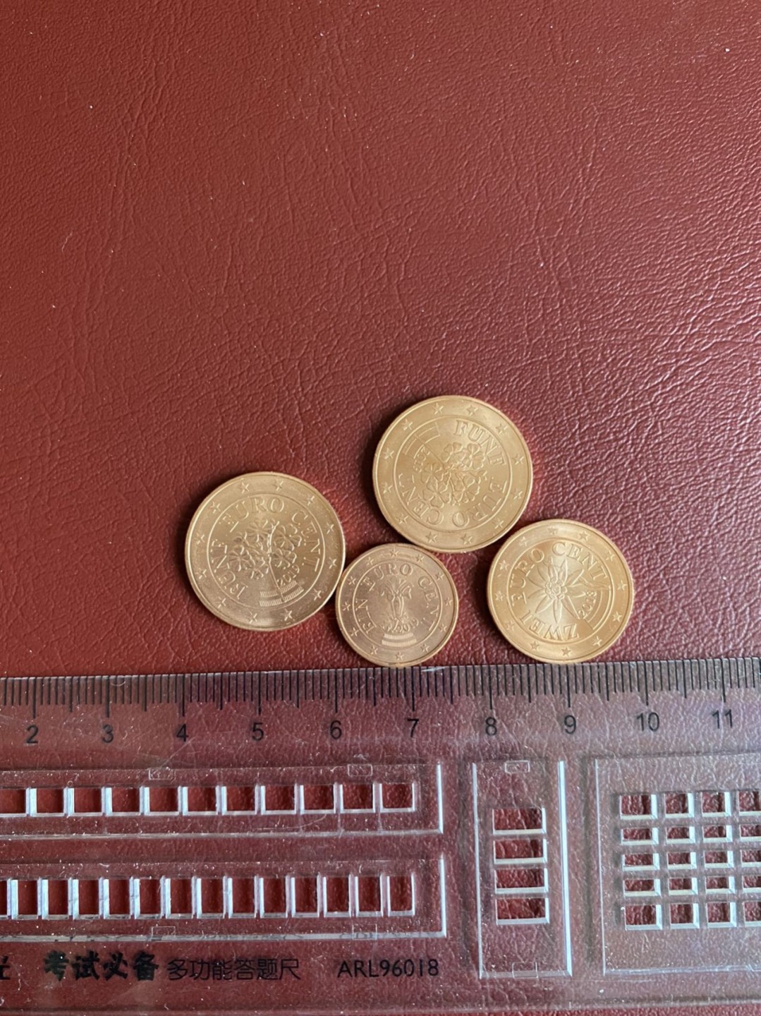 硬币专场5 全新 奥地利 欧分四枚