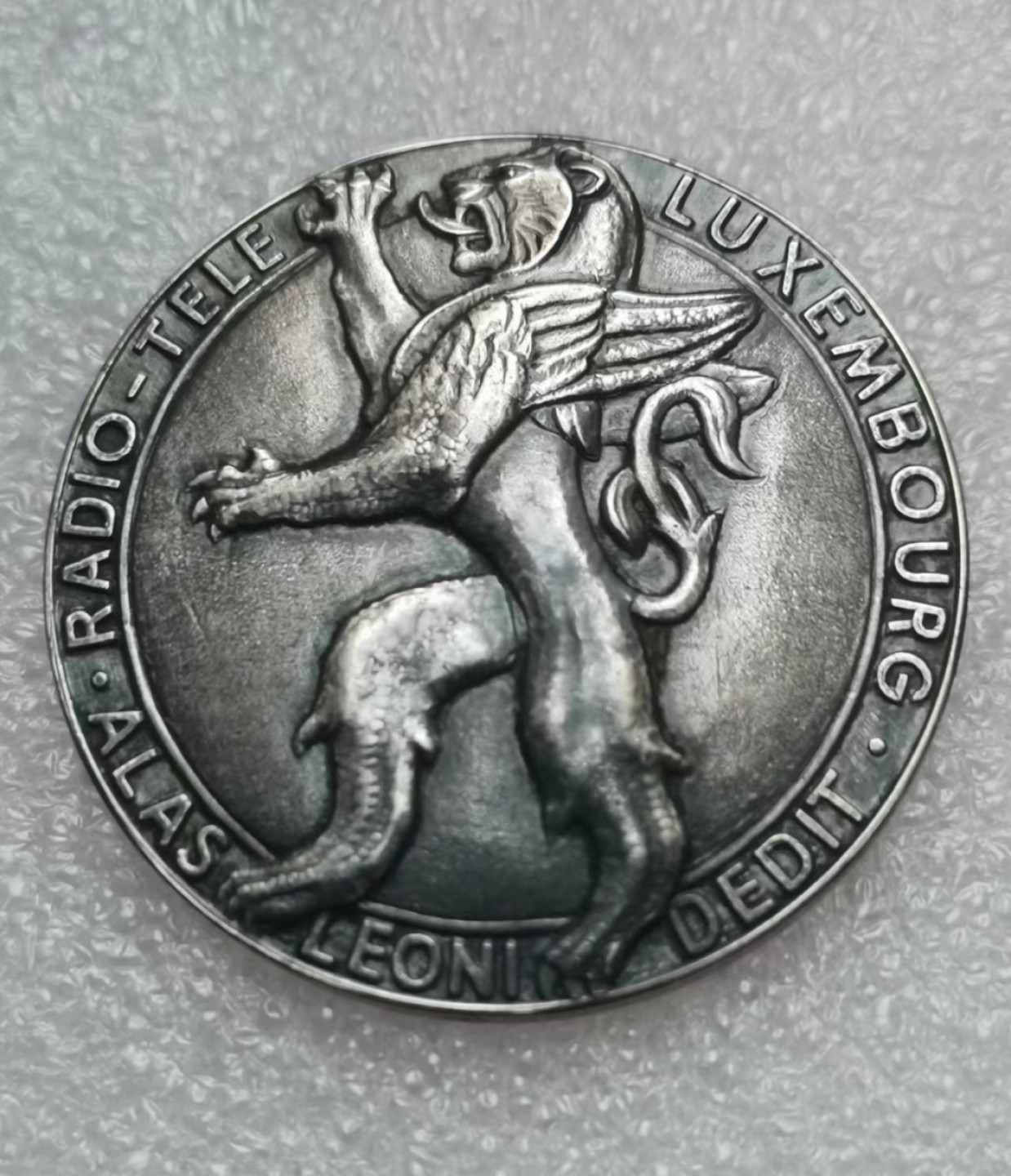 瓶子🏺西安币展专场 卢森堡1975年国家电信纪念银章