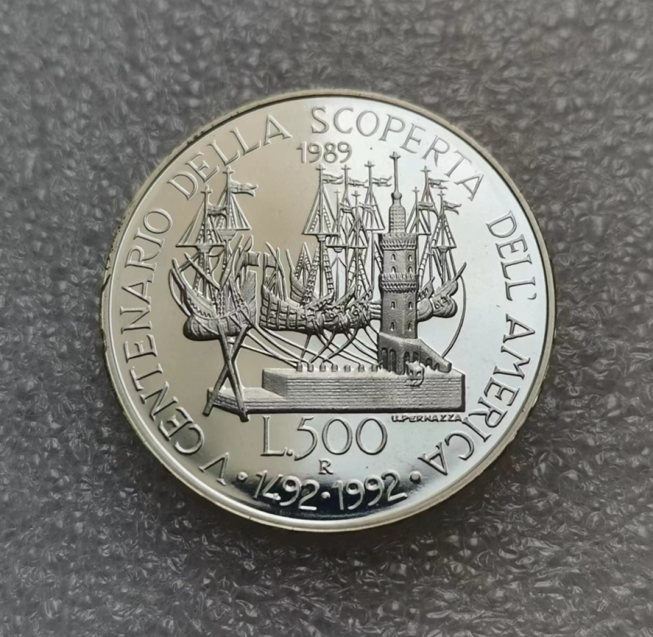 瓶子🏺西安币展专场 意大利1992年哥伦布纪念精制银币