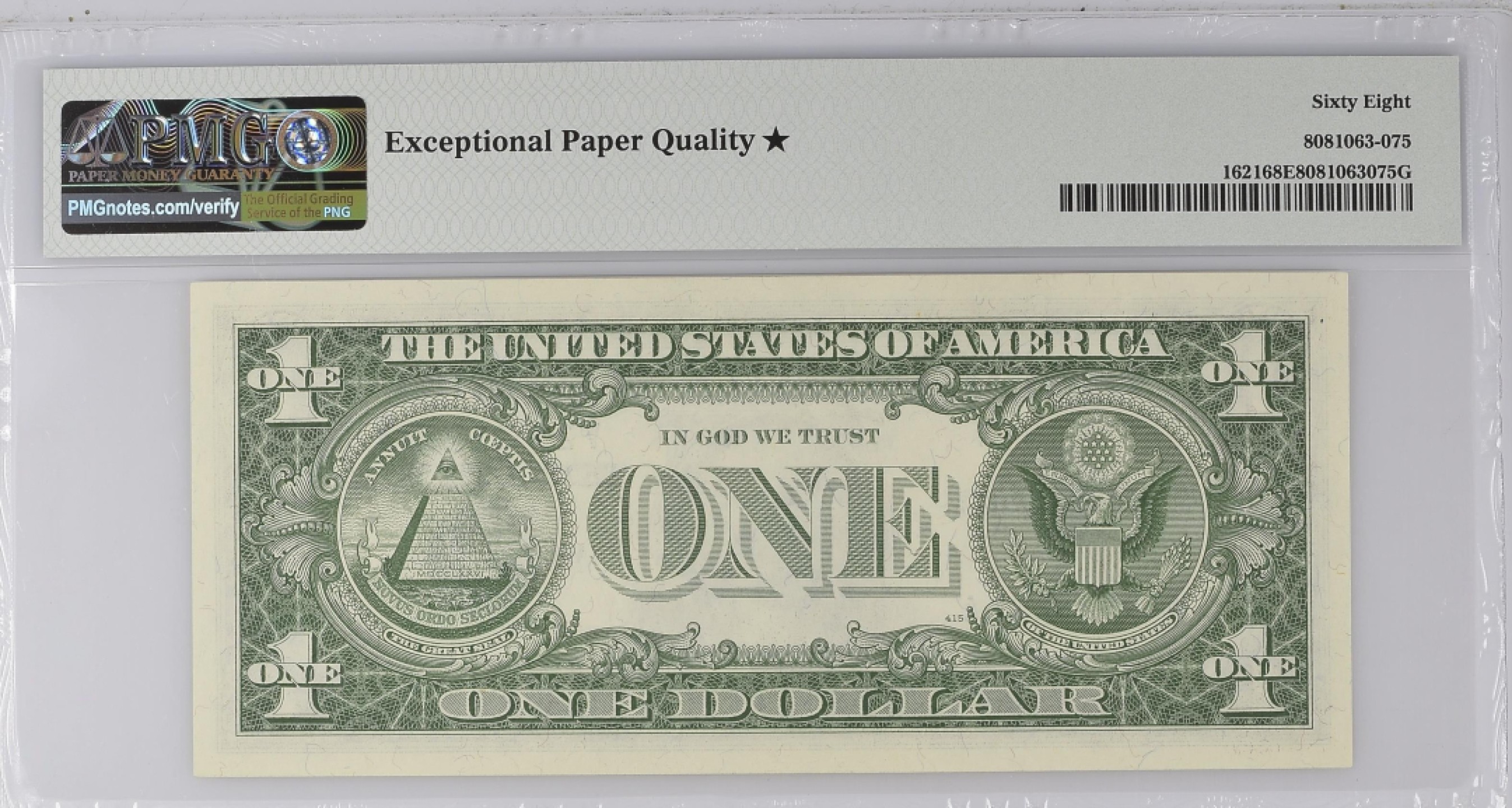 收藏联盟Quantum Auction 第180期拍卖 今晚七点开拍 美国1957年1美元 PMG68 加星 银币券 全程无47号码