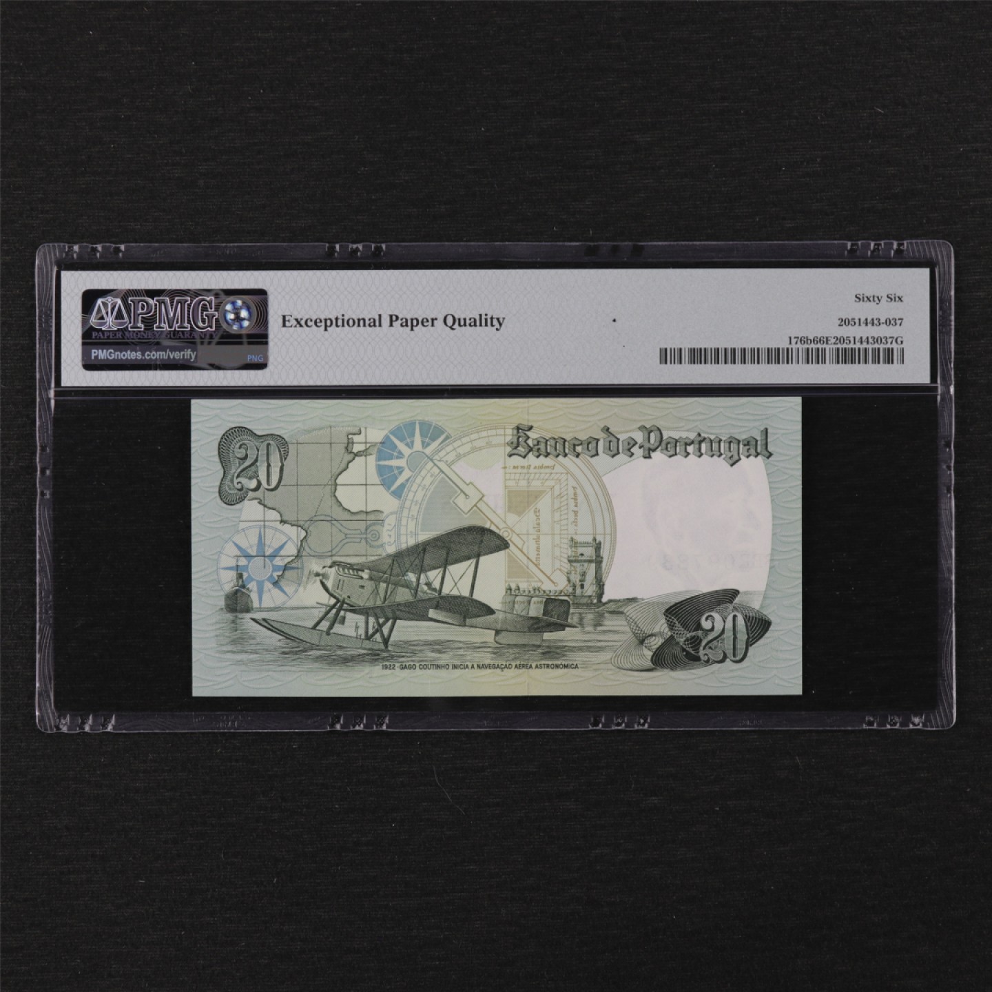 【亘邦集藏】第122期拍卖 1978年 葡萄牙20埃斯库多 PMG 66EPQ BBR097839