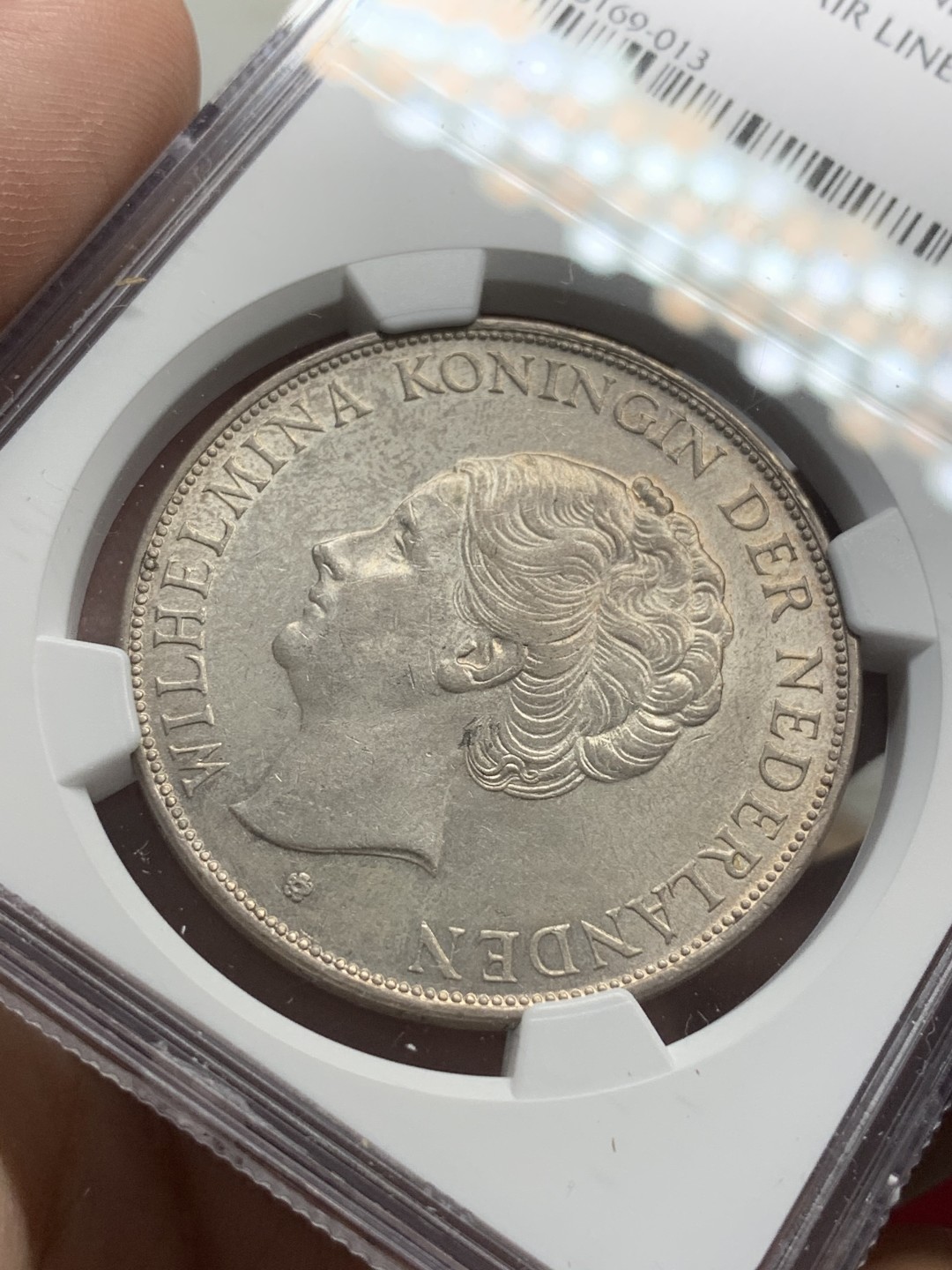 《竞宝斋》第79场-本周日，周一，周四3场拍卖（全场不限金额包邮） NGC-MS62 荷兰 1938年 威廉米娜女王 2.5盾大银币 原光好品
