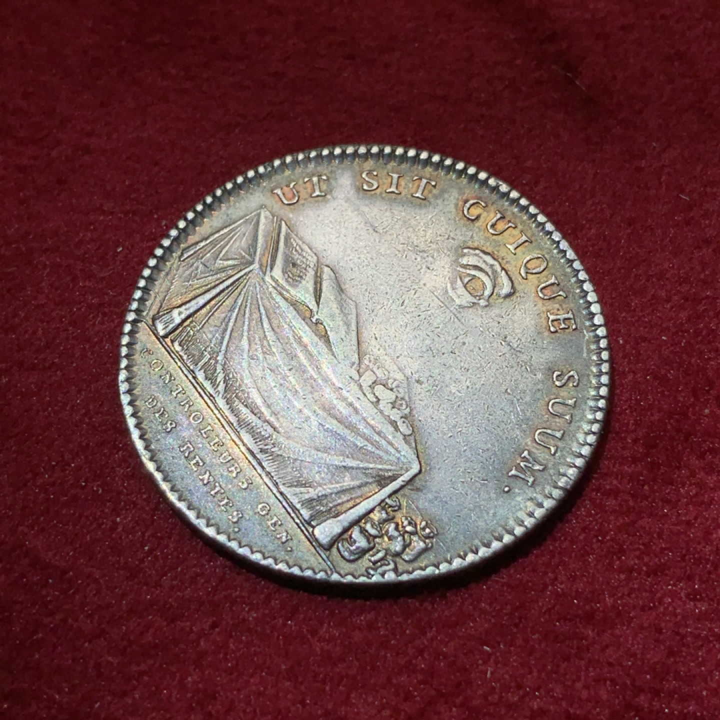 《竞宝斋》第79场-本周日，周一，周四3场拍卖（全场不限金额包邮） 法国 路易十五 圆形银质代币 地道包浆 细节非常好