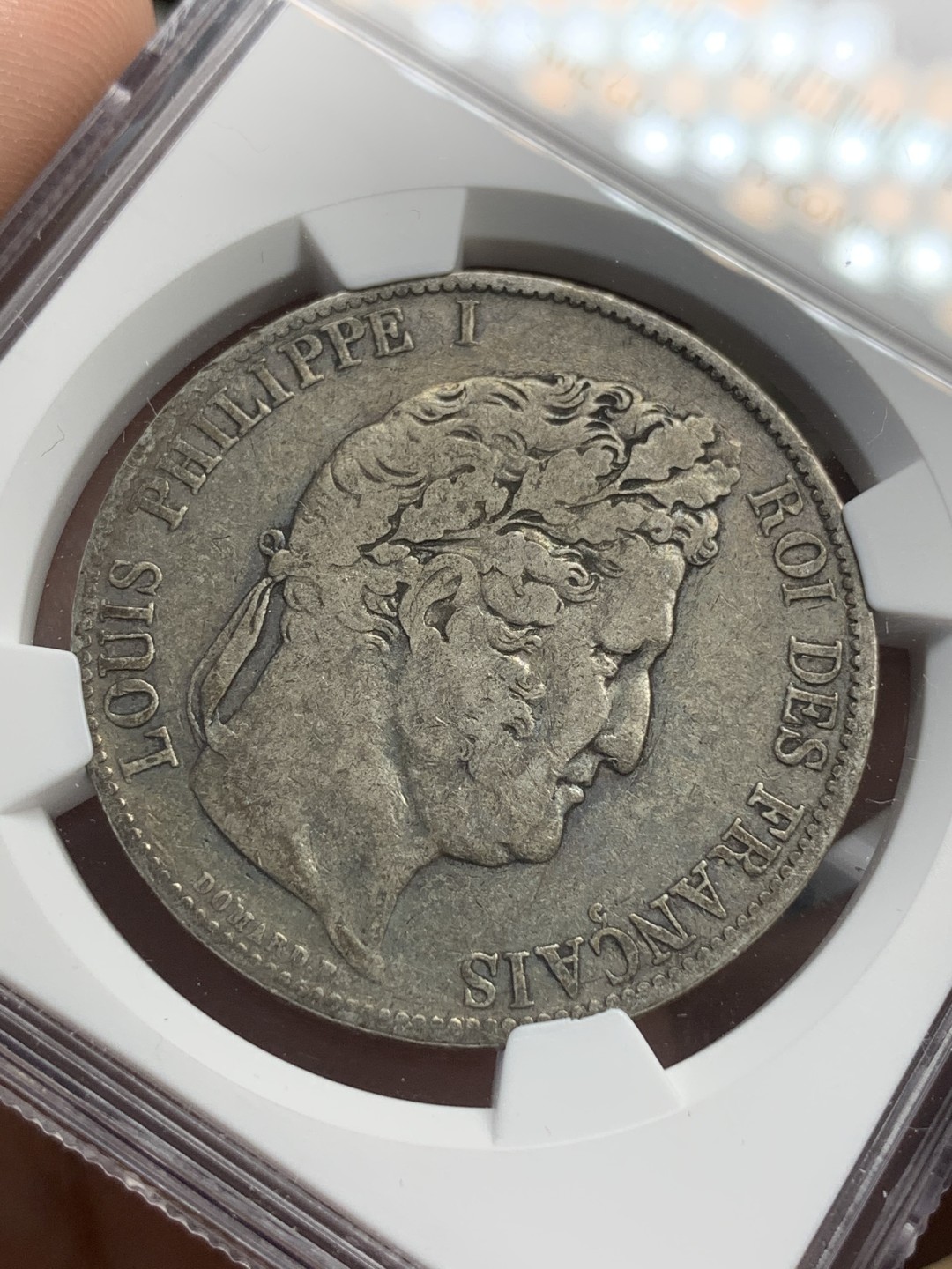 《竞宝斋》第79场-本周日，周一，周四3场拍卖（全场不限金额包邮） NGC-VF35 法国 1844-W年 菲利普一世 5法郎大银币 原味好品 出分不易