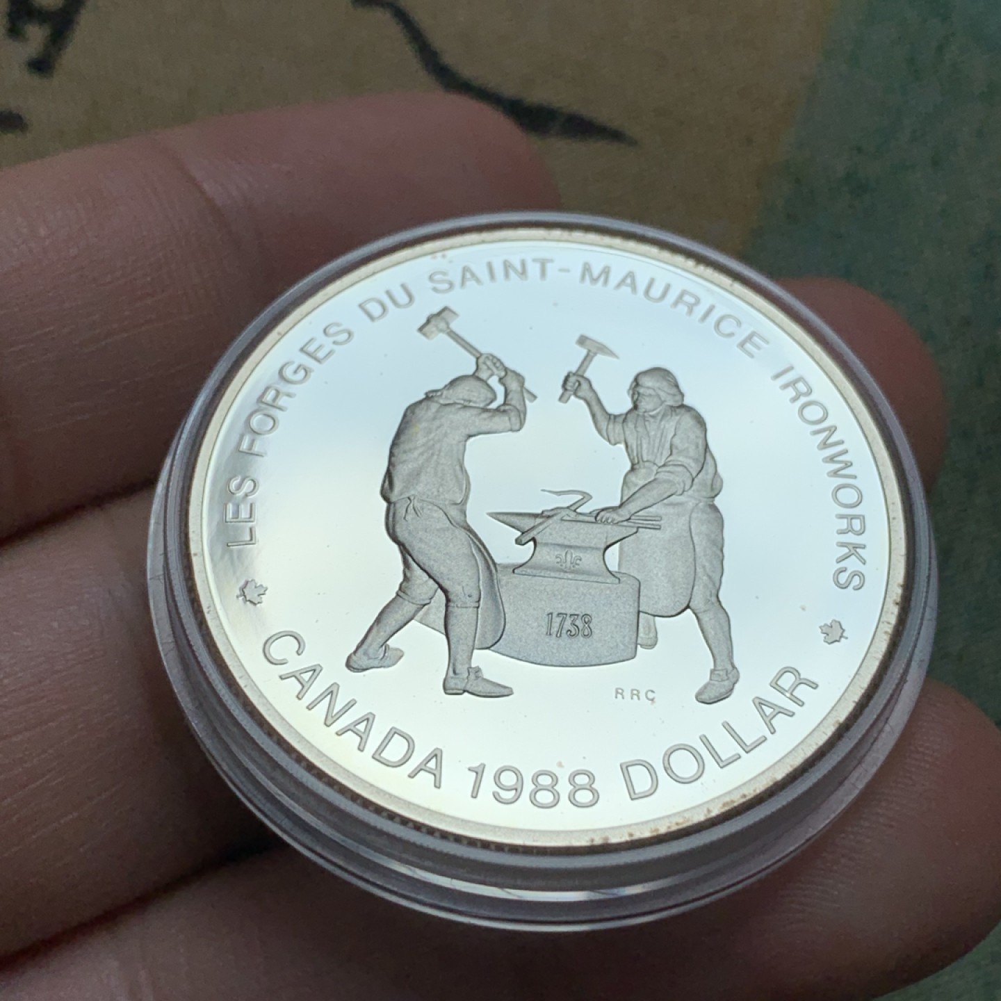 《竞宝斋》第79场-本周日，周一，周四3场拍卖（全场不限金额包邮） 原盒证书 1988年 打铁 1元精制大银币