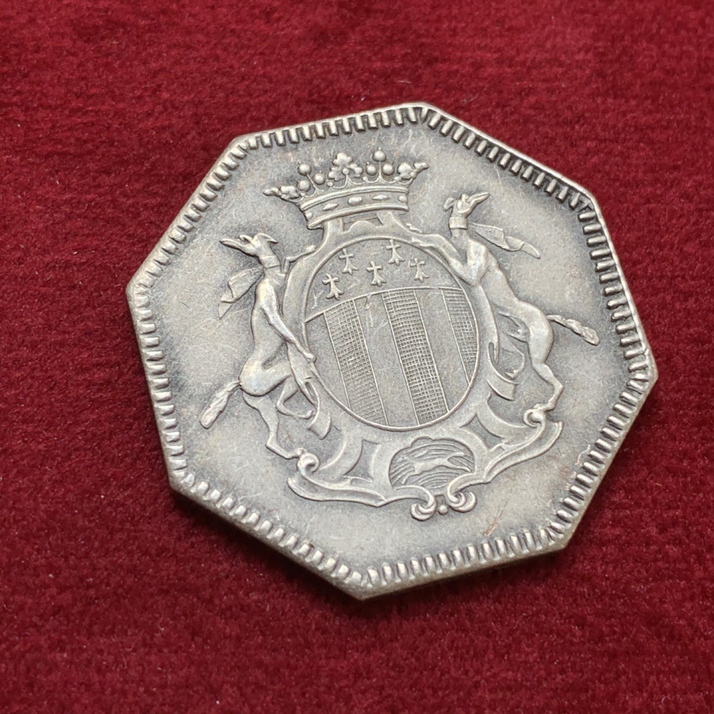 《竞宝斋》第79场-本周日，周一，周四3场拍卖（全场不限金额包邮） 法国 19-20世纪 雷恩储蓄银行 JETON银质八角 