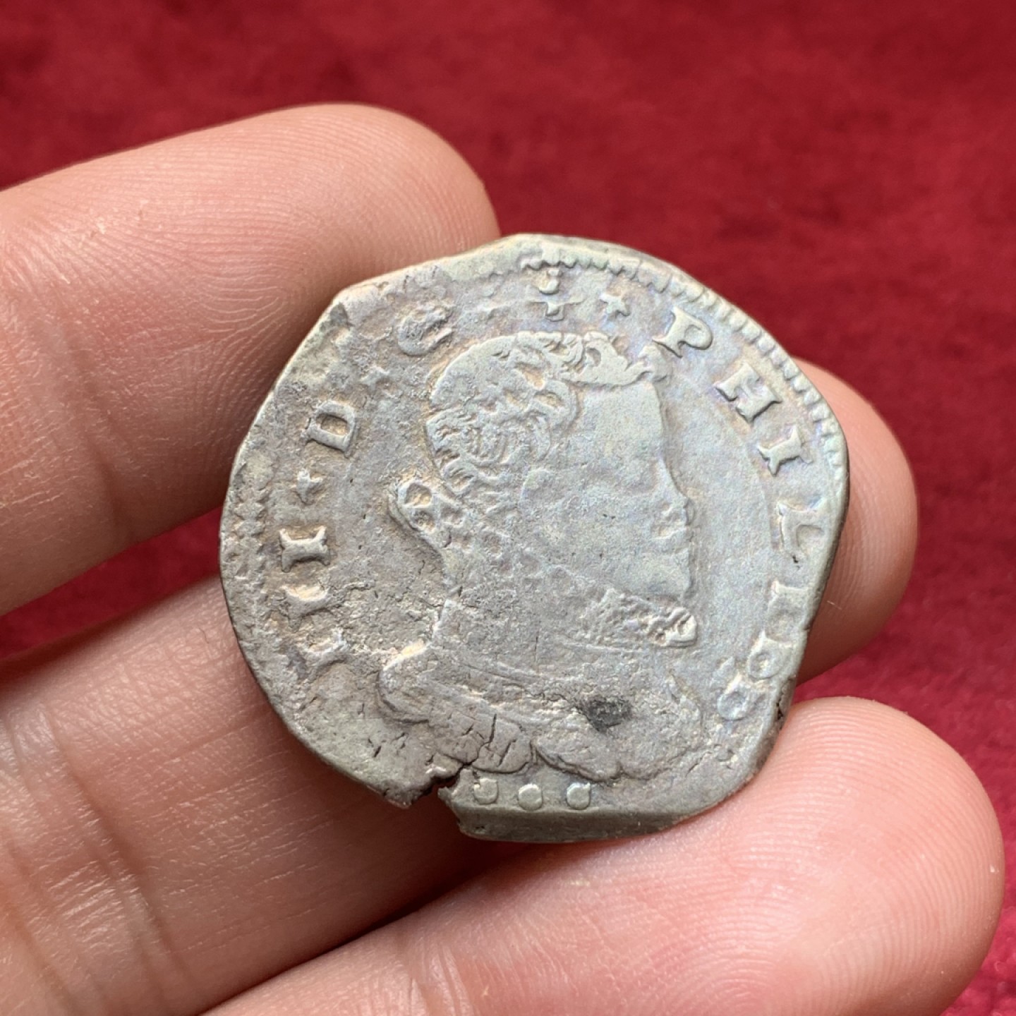 《竞宝斋》第79场-本周日，周一，周四3场拍卖（全场不限金额包邮） 少见品种 菲利普三世（兼西西里国王） 1612年4塔里，10克 银币