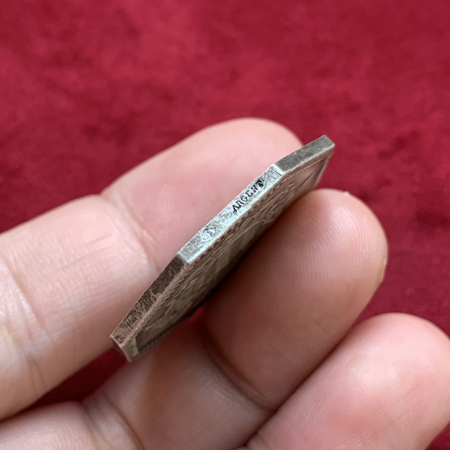 《竞宝斋》第79场-本周日，周一，周四3场拍卖（全场不限金额包邮） 法国 19-20世纪 雷恩储蓄银行 JETON银质八角 