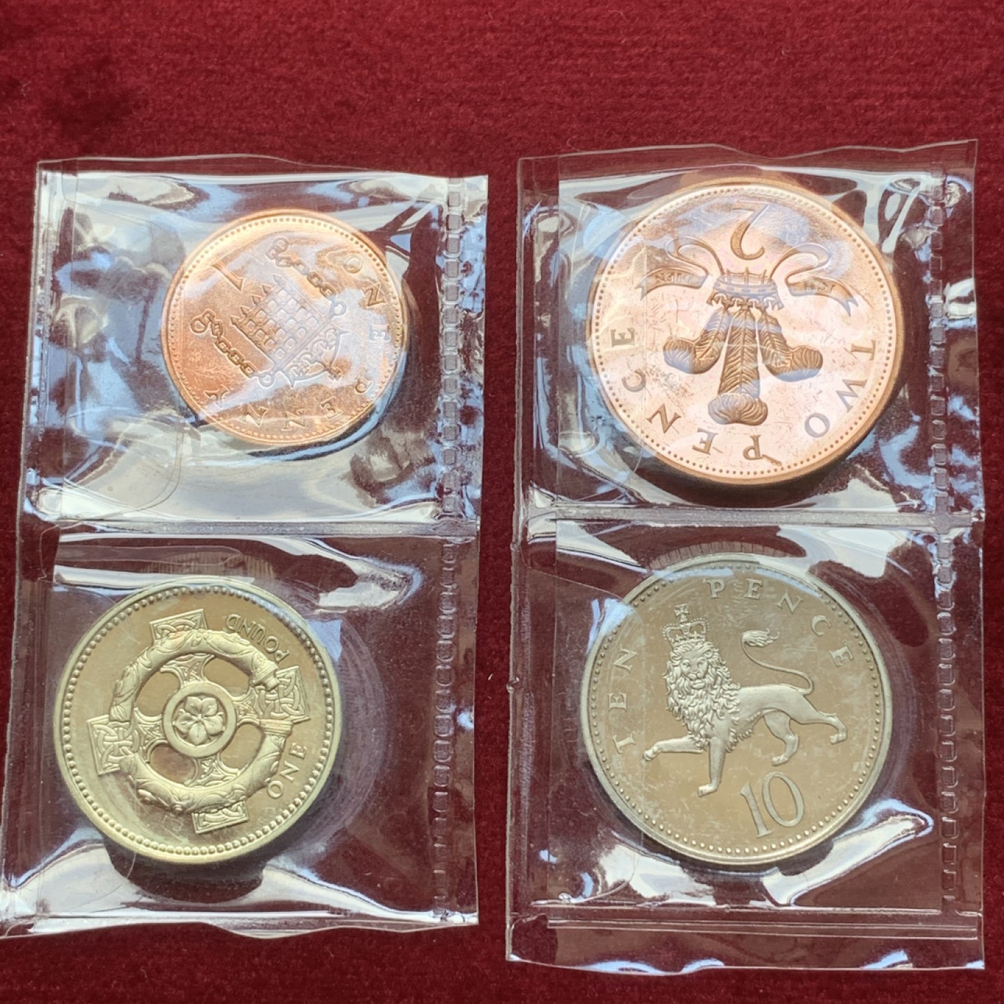 《竞宝斋》第79场-本周日，周一，周四3场拍卖（全场不限金额包邮） 英国 1996年 精制币 4枚一组