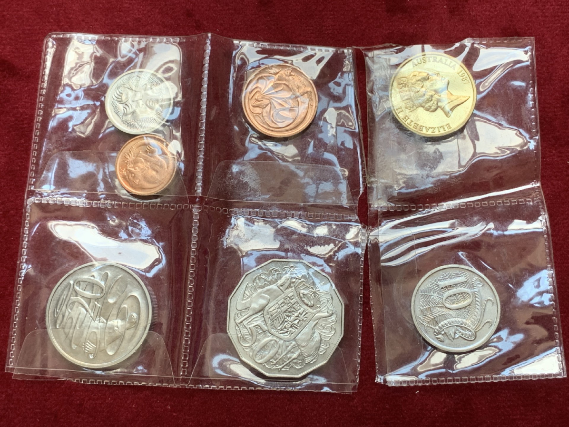 《竞宝斋》第79场-本周日，周一，周四3场拍卖（全场不限金额包邮） 澳大利亚 1987年 7枚一组