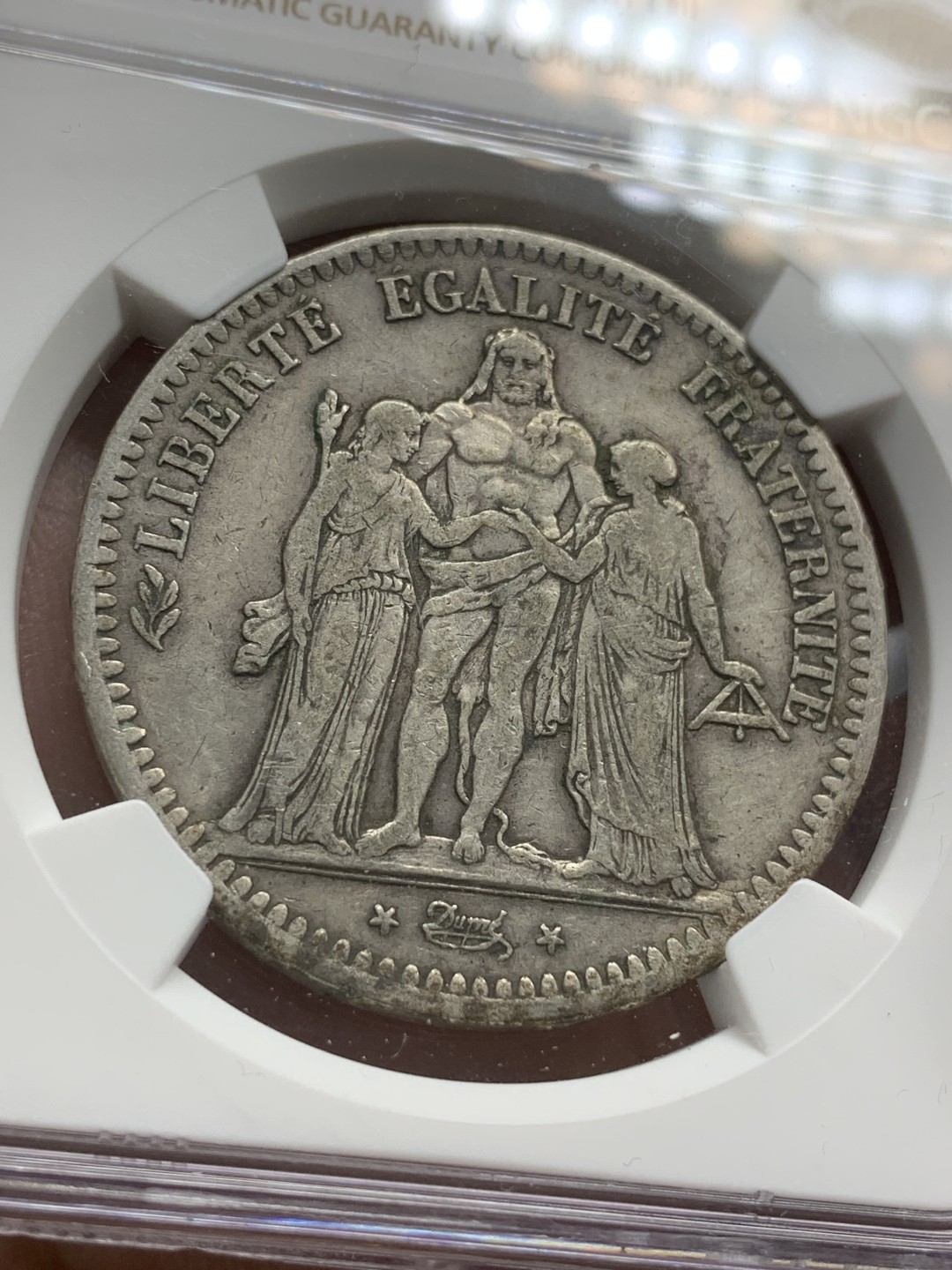 《竞宝斋》第79场-本周日，周一，周四3场拍卖（全场不限金额包邮） NGC-XF45 法国 1849-A年 第二共和大力神5法郎 大银币 原味好品 出分难得