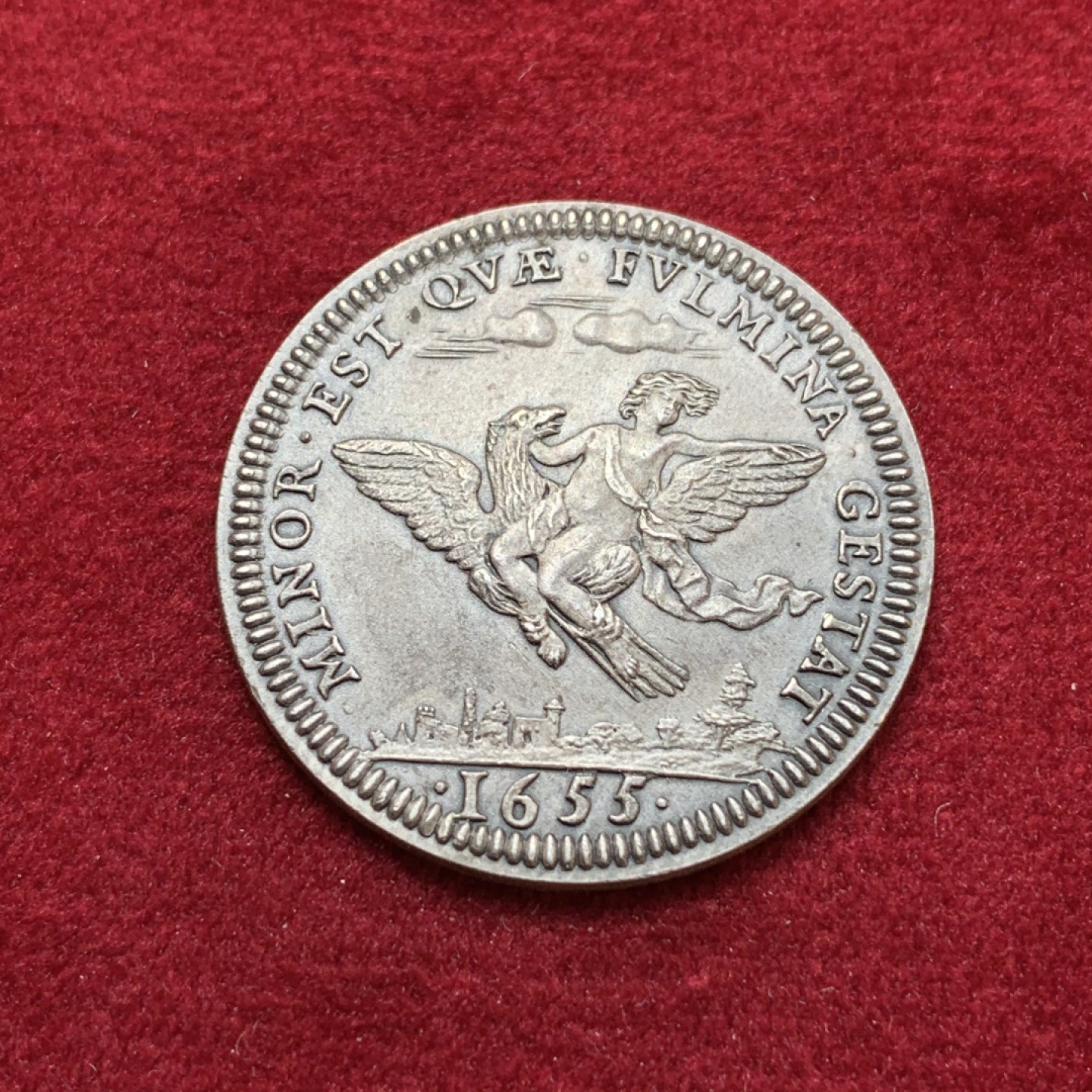 《竞宝斋》第79场-本周日，周一，周四3场拍卖（全场不限金额包邮） 法国 20世纪初 1655年法国革命 JETON银质代币 后铸 黑彩