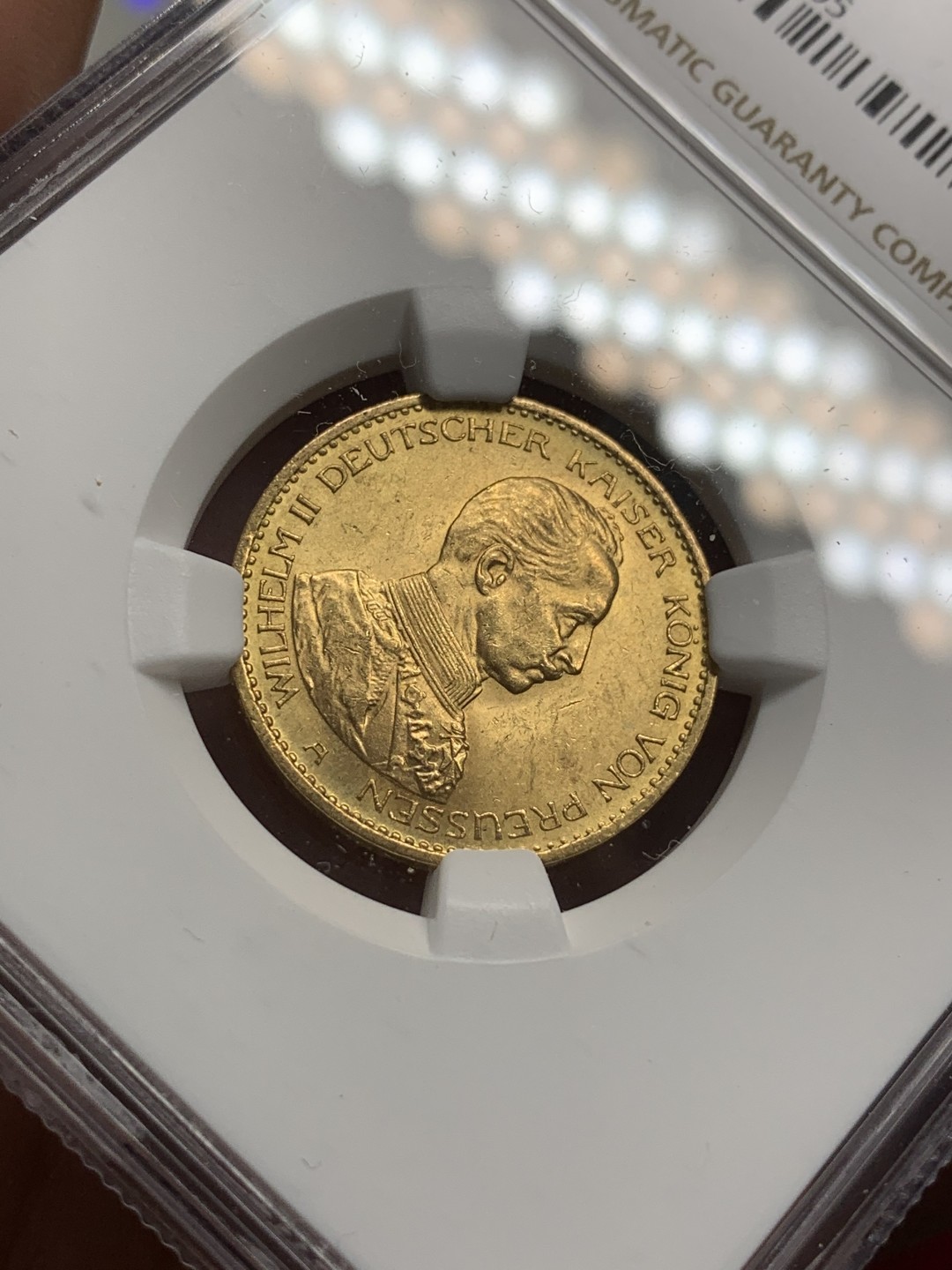 《竞宝斋》第79场-本周日，周一，周四3场拍卖（全场不限金额包邮） NGC-MS62 德国 1914年 普鲁士军装版 20马克金币 较少见的版式