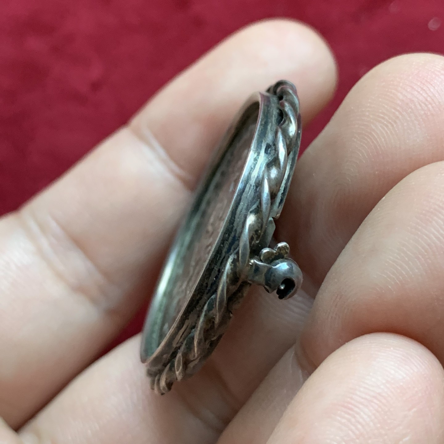 《竞宝斋》第79场-本周日，周一，周四3场拍卖（全场不限金额包邮） 德国魏玛 1930年瓦尔特逝世纪念 3马克 带胸针环 老包浆 非常漂亮