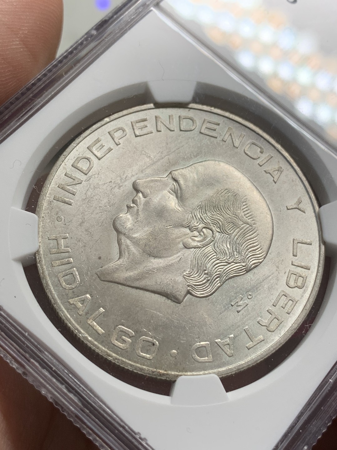 《竞宝斋》第79场-本周日，周一，周四3场拍卖（全场不限金额包邮） NGC-MS63 墨西哥 1955年 10比索大银币 曝光状态 顶级好品